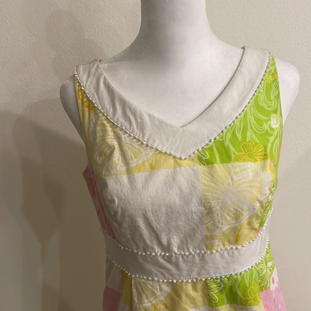 Lilly Pulitzer Multi Fresh Picked Patch Patchwork Dress - Picture 2 of 13